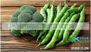 broccoli and green beans