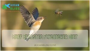buff breasted flycatcher diet