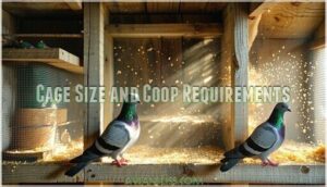 cage size and coop requirements