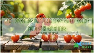 can lovebirds eat tomatoes