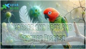 cancer and beak and feather disease