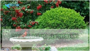 cardinal habitat requirements