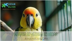 causes of stress in birds