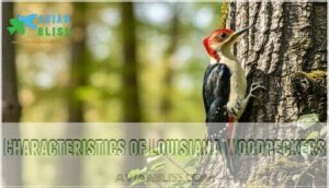 characteristics of louisiana woodpeckers