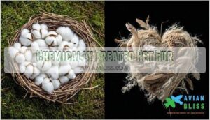 chemically treated pet fur