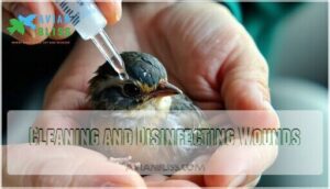 cleaning and disinfecting wounds