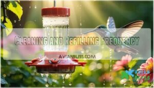 cleaning and refilling frequency