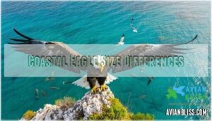 coastal eagle size differences