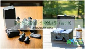 comparing prices and value