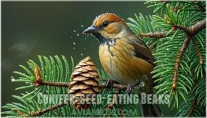 conifer-seed-eating beaks