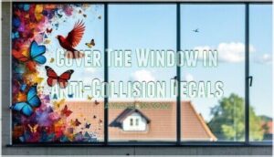 cover the window in anti-collision decals