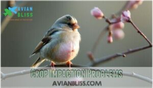 crop impaction problems