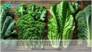 dark leafy greens like kale