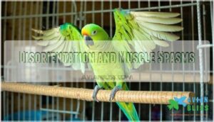 disorientation and muscle spasms