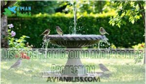 distance from ground and predator protection