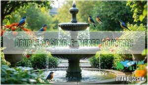 double or single-tiered fountain