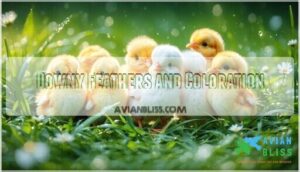 downy feathers and coloration