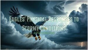 eagles' physical responses to stormy conditions