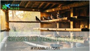 enclosure and perch requirements