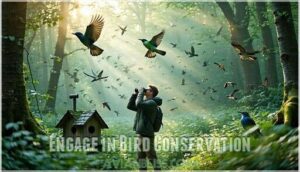 engage in bird conservation