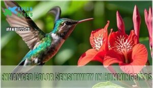 enhanced color sensitivity in hummingbirds