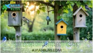 entrance hole size and design