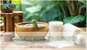 epsom salt soaks and bandaging