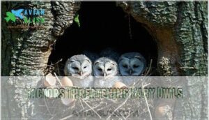 factors threatening baby owls