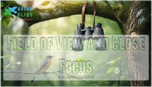 field of view and close focus field of view and close focus