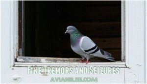 fine tremors and seizures