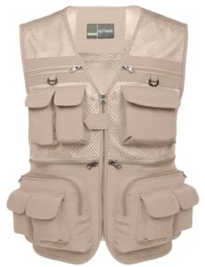 Flygo Men's Fishing Vest Utility B08BLG4VJQ