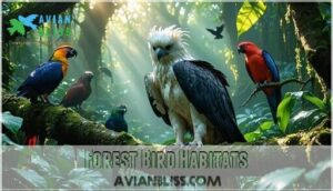forest bird habitats