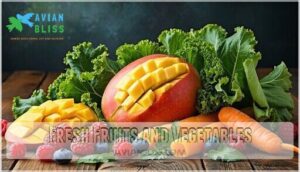fresh fruits and vegetables