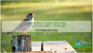 generalist beaks
