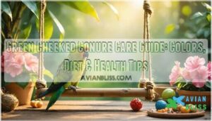 green cheeked conure