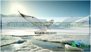 gyrfalcon movement and migration