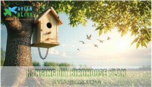 hanging diy birdhouse plan hanging diy birdhouse plan