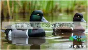 head and feather coloration
