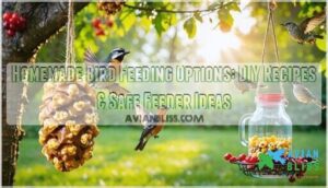 homemade bird feeding options