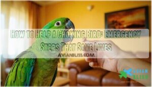 how to help a choking bird