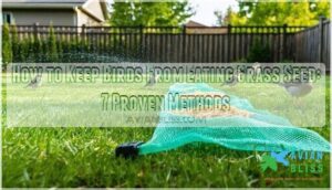 how to keep birds from eating grass seed