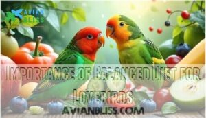 importance of balanced diet for lovebirds