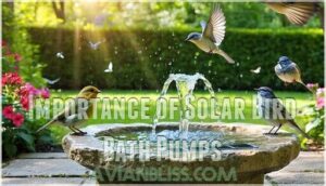 importance of solar bird bath pumps