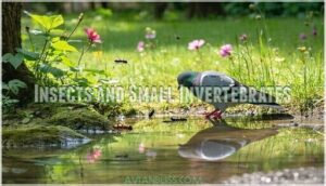 insects and small invertebrates