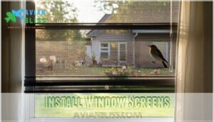 install window screens