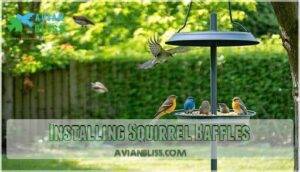 installing squirrel baffles