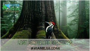 last confirmed sightings