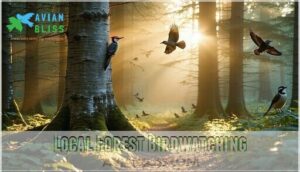 local forest birdwatching
