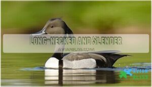 long-necked and slender