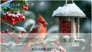 maintaining cardinal red color